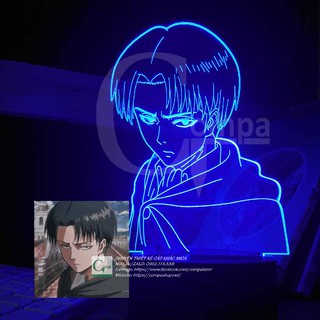 [ĐÈN NGỦ CỰC ĐẸP] Đèn Ngủ Attack on Titan Levi Ackerman Type 07