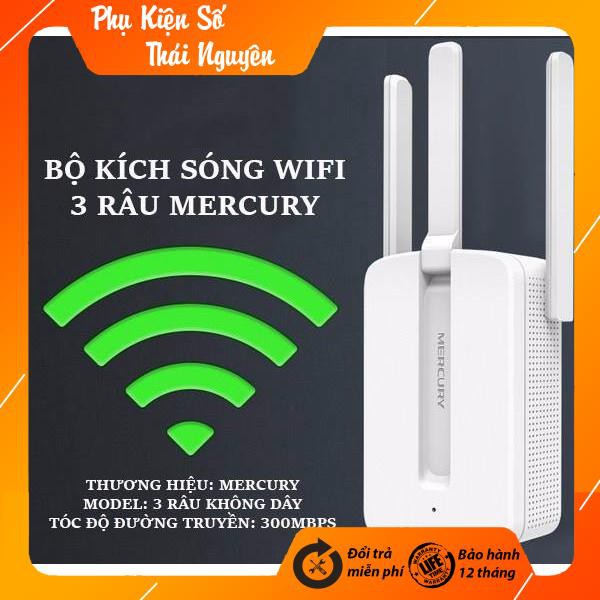 Bộ Kích Sóng Wifi 3 Râu Mercury Cực Mạnh MW310RE ( Hàng chính hãng BH 12 Tháng) | BigBuy360 - bigbuy360.vn