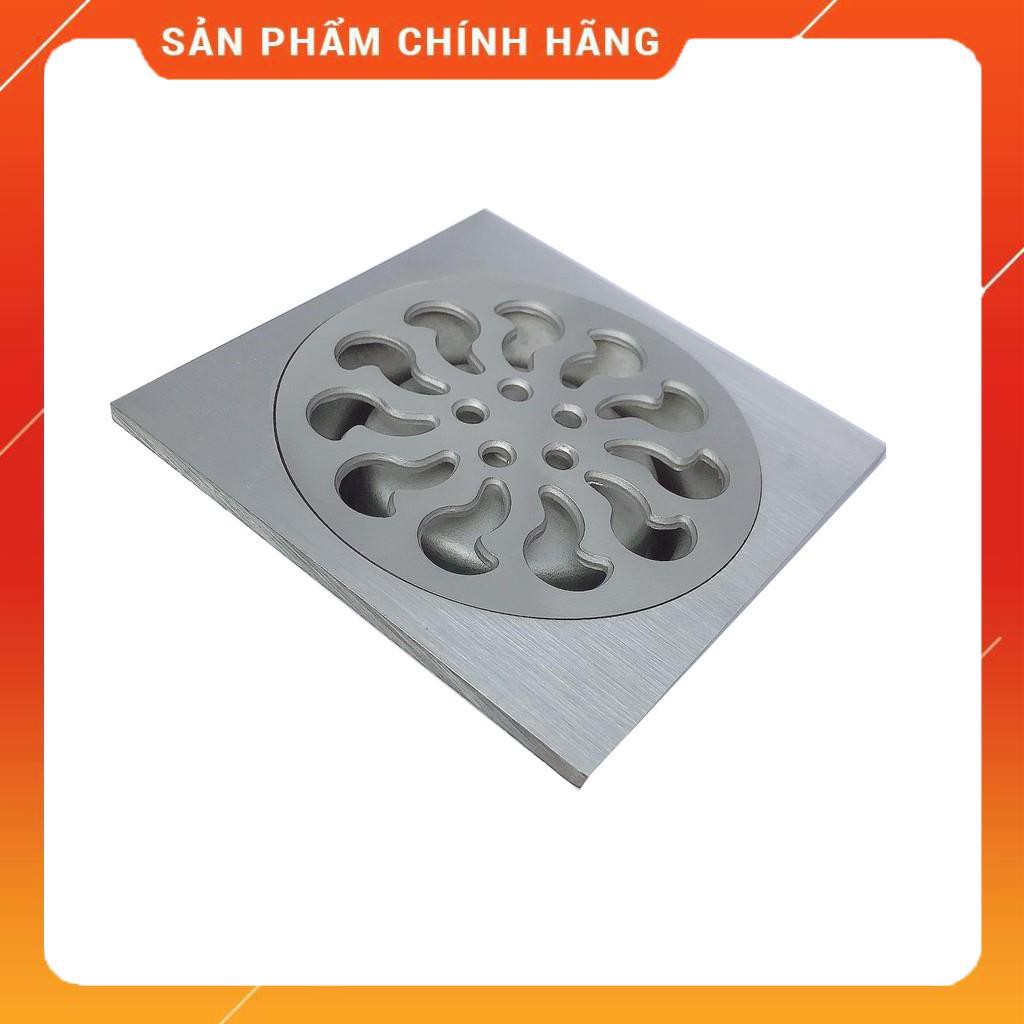 (GIÁSỐC) phễu thoát sàn chống hôi inox304 mờ, phễu thoát nước, phễu thu sàn, mặt 12x12cm phi 90, đúc nguyên khối