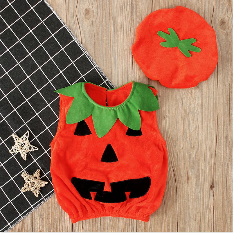Bộ Hóa Trang Bí Ngô Cho Trẻ Em, Bộ Đồ Hóa Trang Đáng Yêu Cho Bữa Tiệc Hóa Trang Halloween
