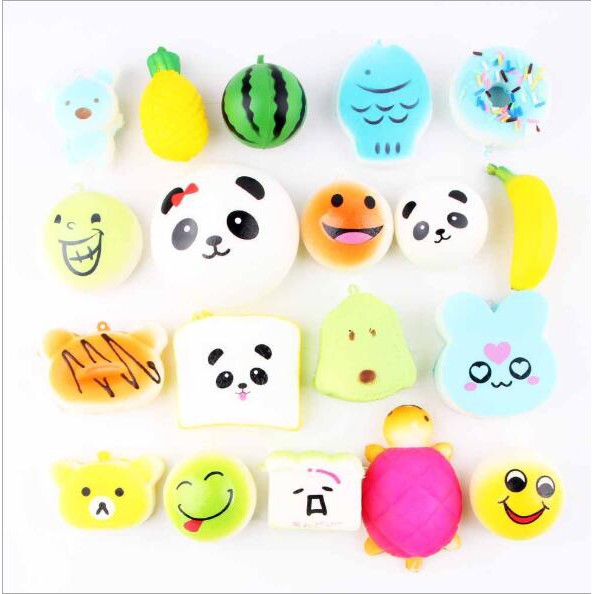 Set 5 squishy dẻo hình dáng ngẫu nhiên