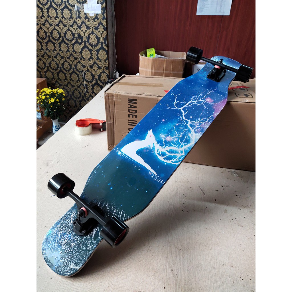 Ván Trượt Nữ Dài Thể Thao Sport & Dancing Longboard Skating 107 cm