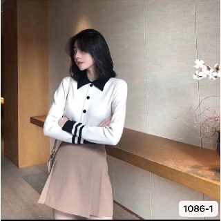 Xả kho - áo len cổ đức phối cúc cho nữ