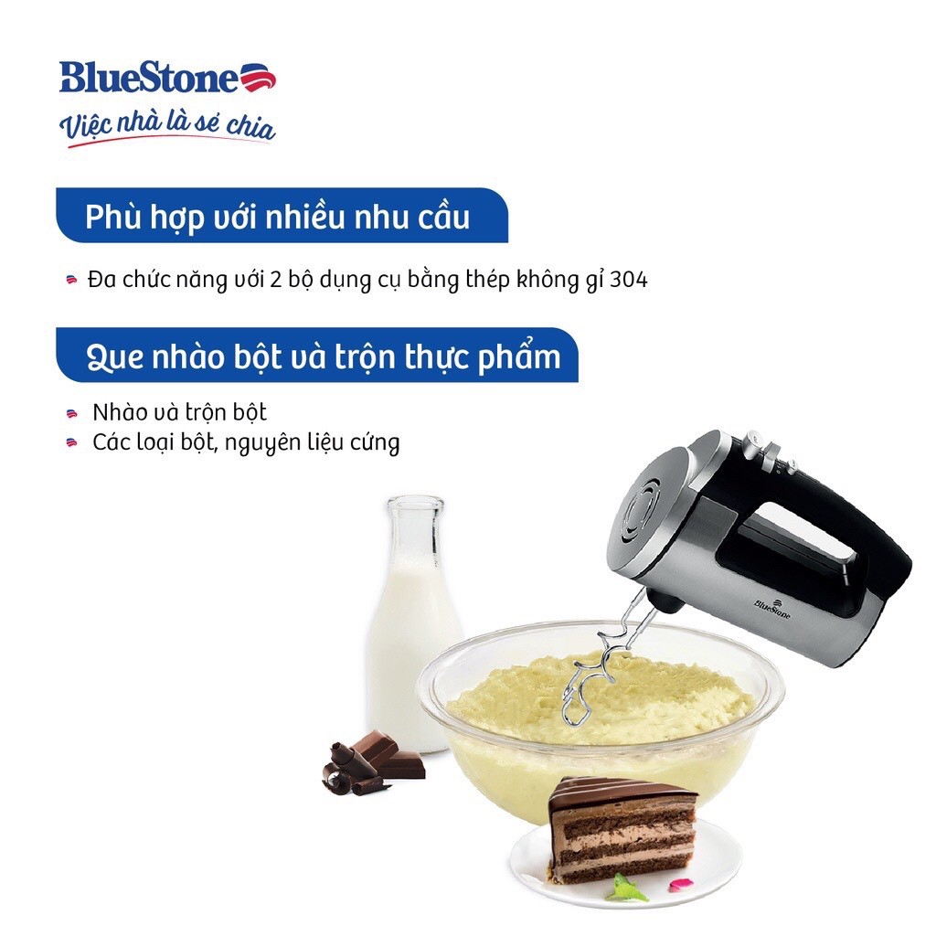 Máy Đánh Trứng BlueStone HMB-6333S (300W) - Hàng chính hãng - Bảo hành 24 tháng