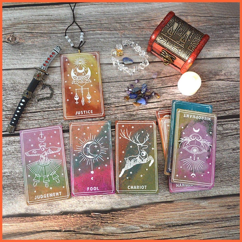 Set 10 Khuôn Silicon Trong Suốt Làm Thẻ Bài Tarot DIY