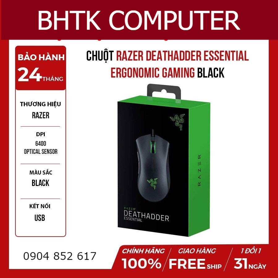 Chuột Razer DeathAdder Essential Chuột game thủ xứng tầm BH chính hãng 24 tháng