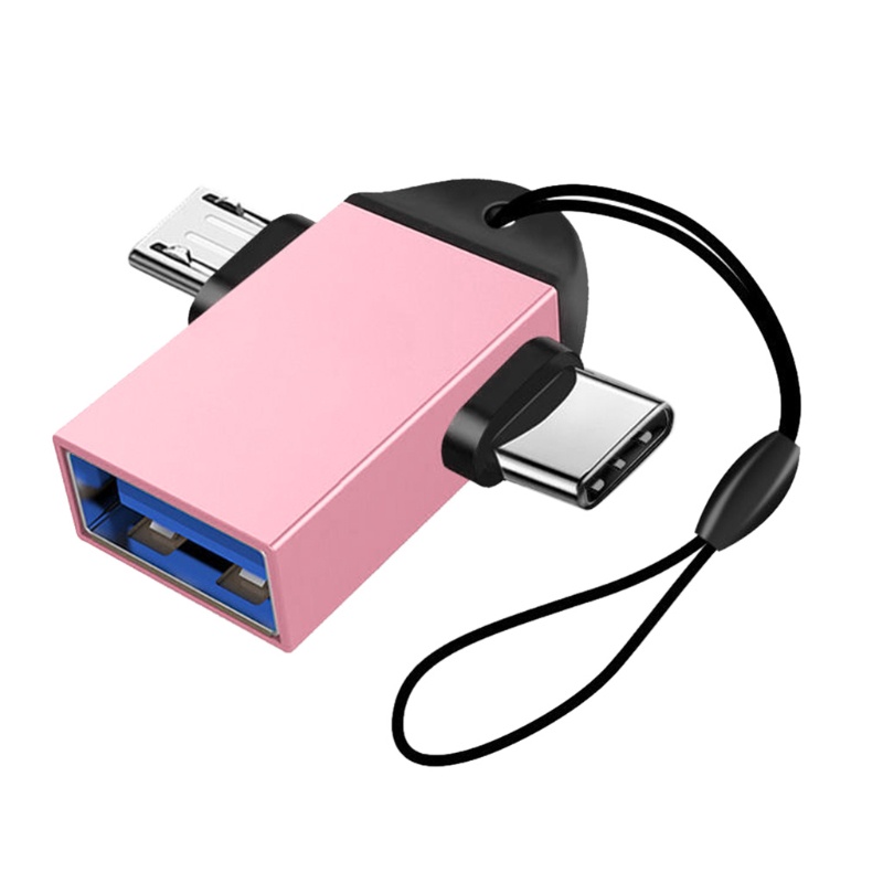 Đầu Chuyển Đổi Cổng Usb 3.0 Sang Type C Otg 2 Trong 1 Đa Năng An Toàn