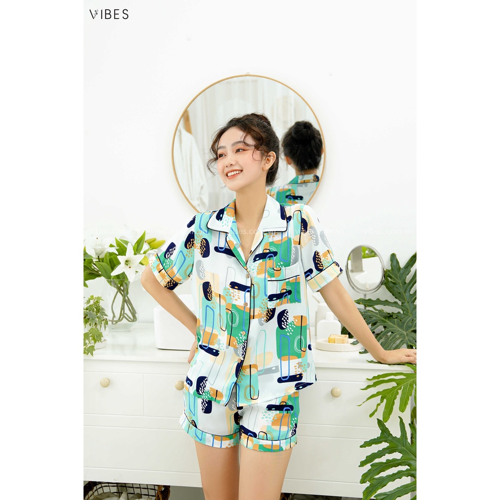 VIBES Đồ Bộ Pijama Ngắn Xaka Py Set