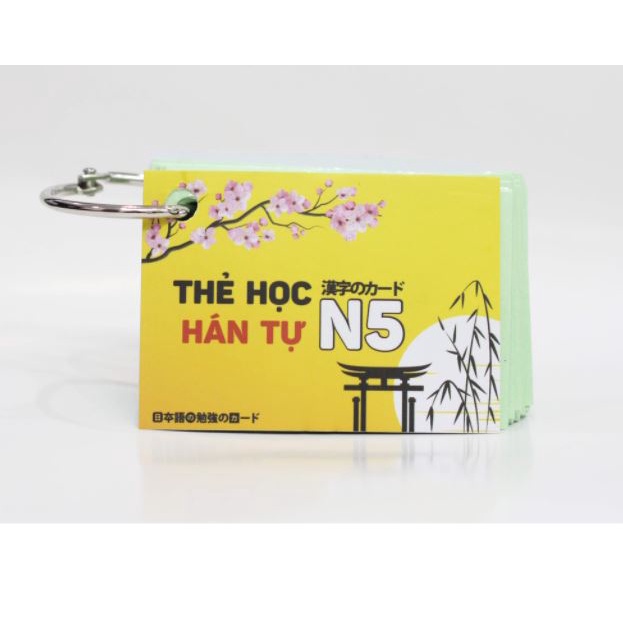Thẻ học kanji N5 theo giáo trình minano bản mới nhất