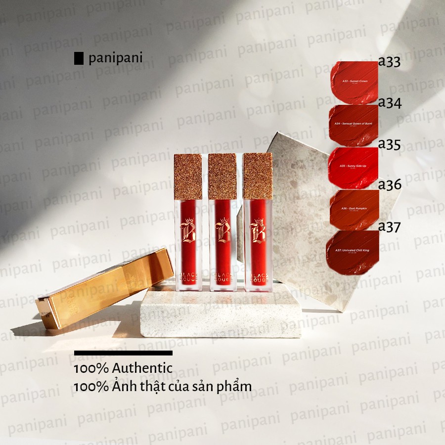 [100% AUTH]-VER 7-Son Kem Lì Black Rouge Air Fit Velvet Tint Velvet Crown 4,5g