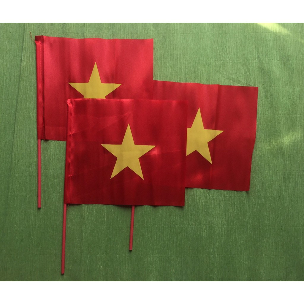 Combo 5 lá cờ Việt Nam cờ cỗ vũ bóng đá cờ cầm tay nhỏ