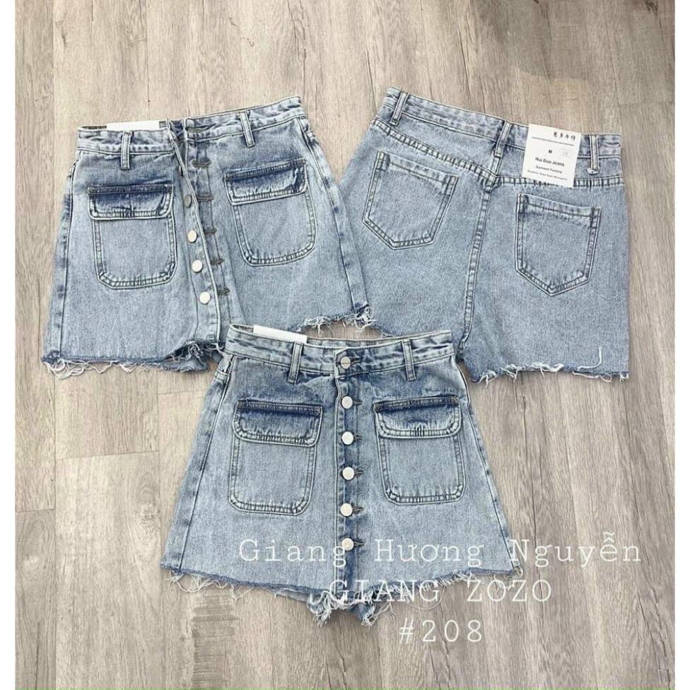 Quần giả váy jeans 💖FREESHIP💖 Quần jeans giả váy túi hộp cực xinh AD53 - Anhduong.store