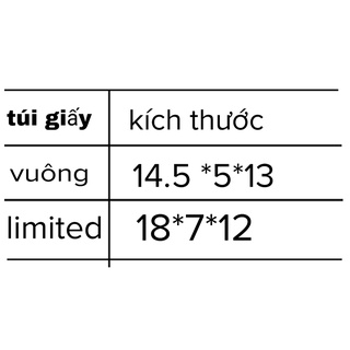 Túi giấy chính hãng gift siêu đẹp