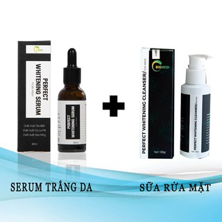 COMBO Dưỡng Trắng cho Nam gồm(Serum Perfect Whitening + Sữa Rửa Mặt Perfect Whitening Cleanser)