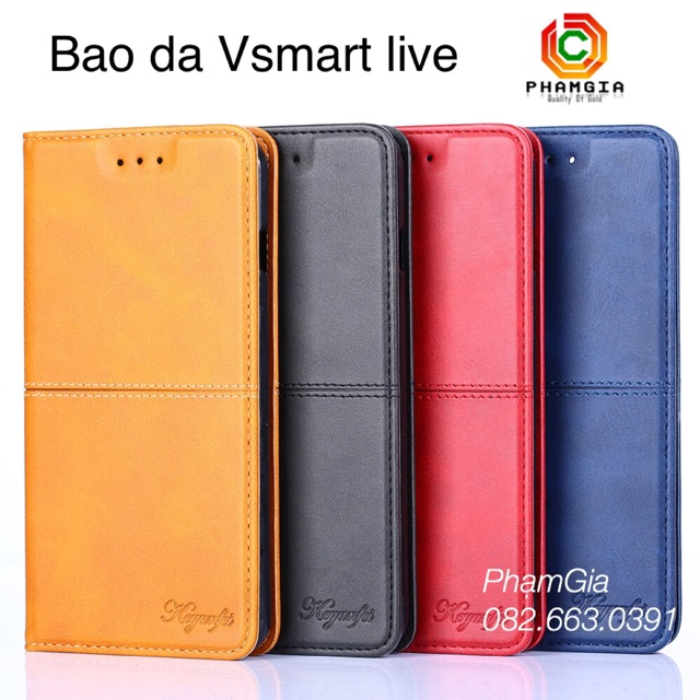 Bao da Vsmart live (ốp lưng có nắp vsmart live) mẫu đẹp