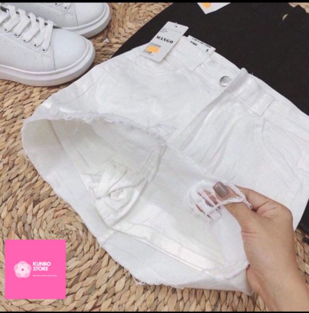 Chân váy jean rách[ có quần trong] cao cấp, bao dáng | BigBuy360 - bigbuy360.vn