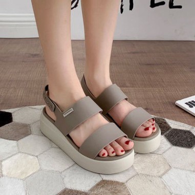dép sandal cross đế cao có qoai 6cm có quai nhiều màu DCDC71 size 35 36 37 38 39 40