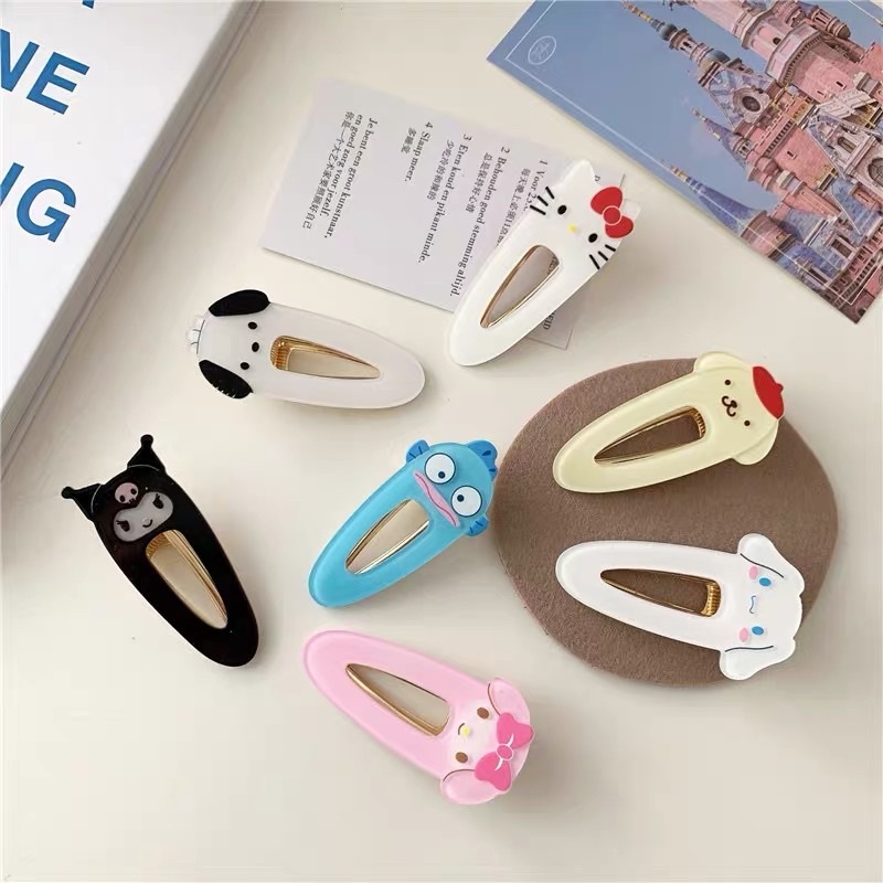 Kẹp Sanrio: Kuromi, Melody, Cinnamoroll, Kitty, Pocchaco