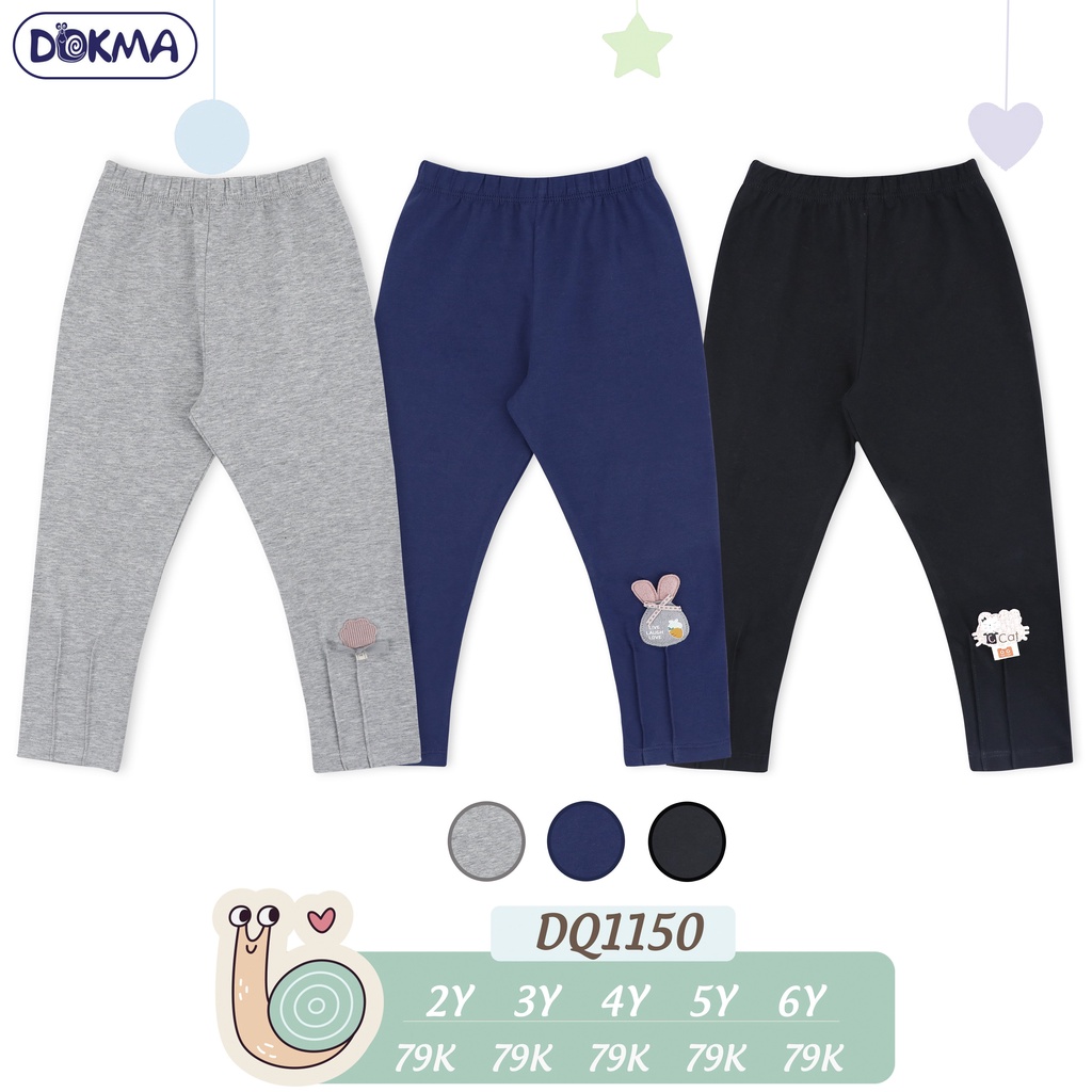 Quần legging bé gái dưới 6 tuổi Dokma DQ1150