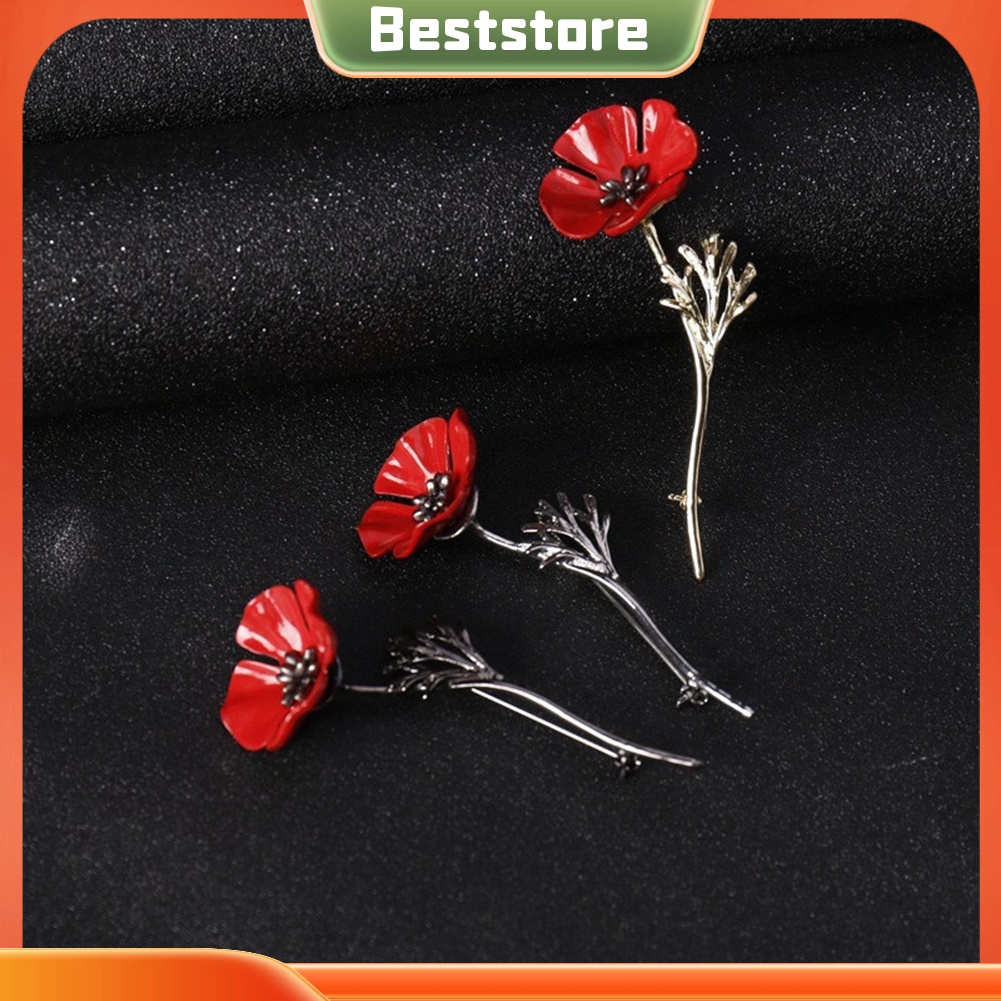 Ghim cài áo hình hoa phong cách vintage thời trang