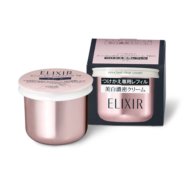 Lõi Thay Thế - Kem đêm mờ nám trắng da, chống lão hóa Shiseido Elixir Enriched Clear Cream 45g