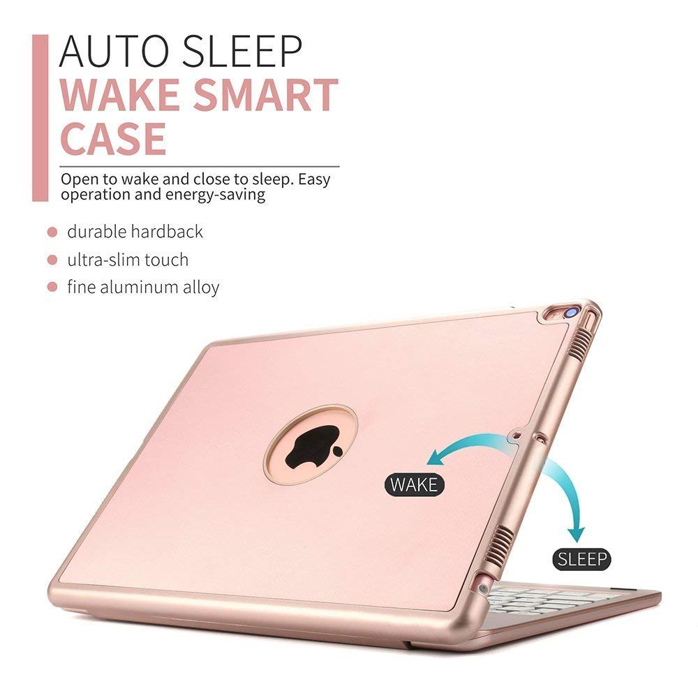 Bàn phím F105 bluetooth dành cho ipad Air 3 2019 10.5 inch - 7 màu đèn led