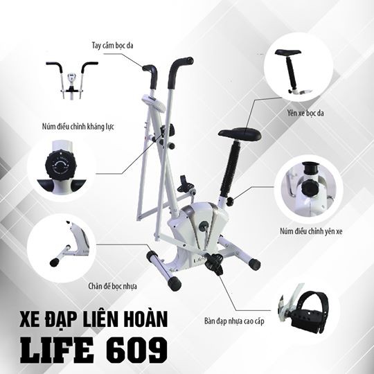 Xe đạp tập thể dục life 609