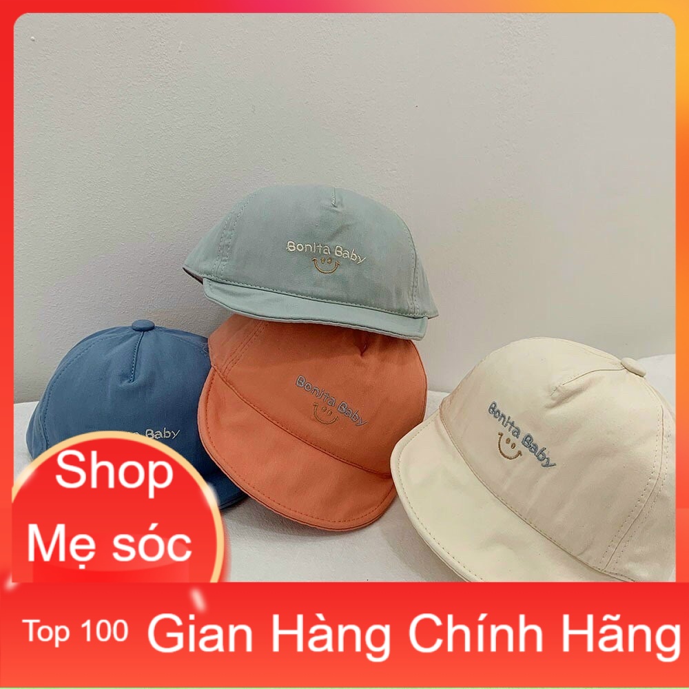 MŨ LƯỠI TRAI BONITA HÌNH MẶT CƯỜI CHO BÉ