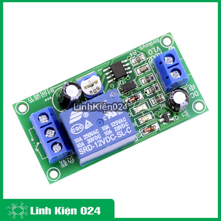Module Tạo Trễ NE555 Đóng Cắt Relay 12VDC 0-60s