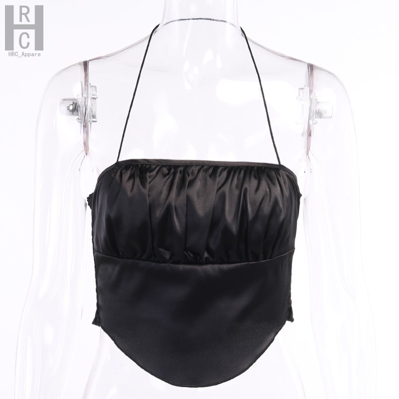 Áo Yếm Hở Lưng Chất Liệu Satin Thời Trang Mùa Hè Phong Cách Âu Mỹ Quyến Rũ Cho Nữ 2021 | BigBuy360 - bigbuy360.vn