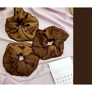 Dây cột tóc vải Scrunchies handmade chất lụa satin mềm mịn