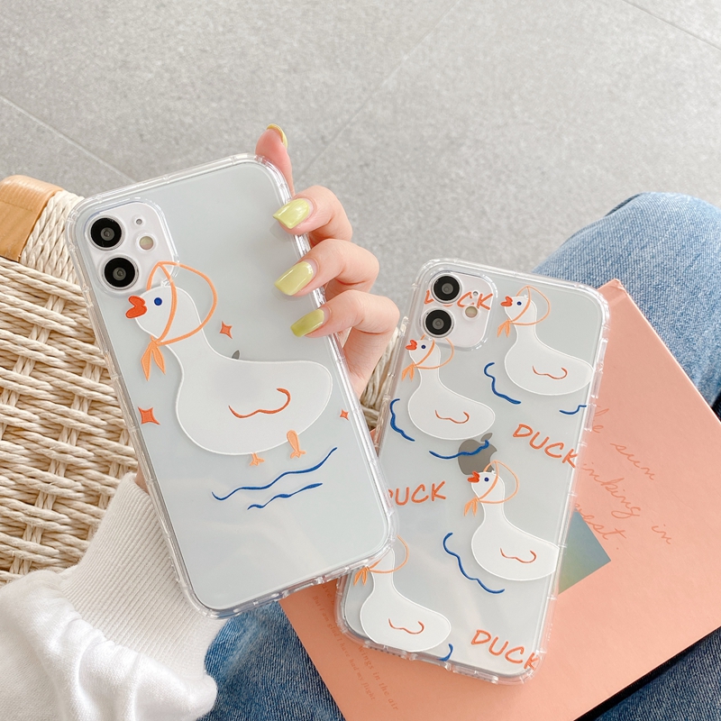 Ốp Lưng Tpu Họa Tiết Hình Chú Vịt Dễ Thương Cho Iphone 11 11pro Max 6 6s Plus 7 8 X Xs Max Xr | BigBuy360 - bigbuy360.vn