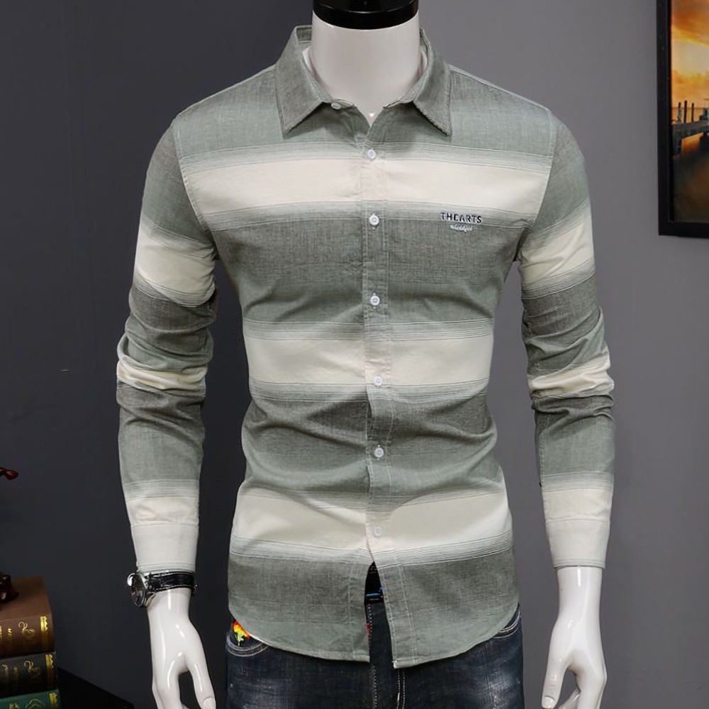 Sơ mi nam, Áo sơ mi chất liệu coton in phối màu sang trọng lịch lãm độc dáo mang phong cách trẻ trung năng động Mã N52