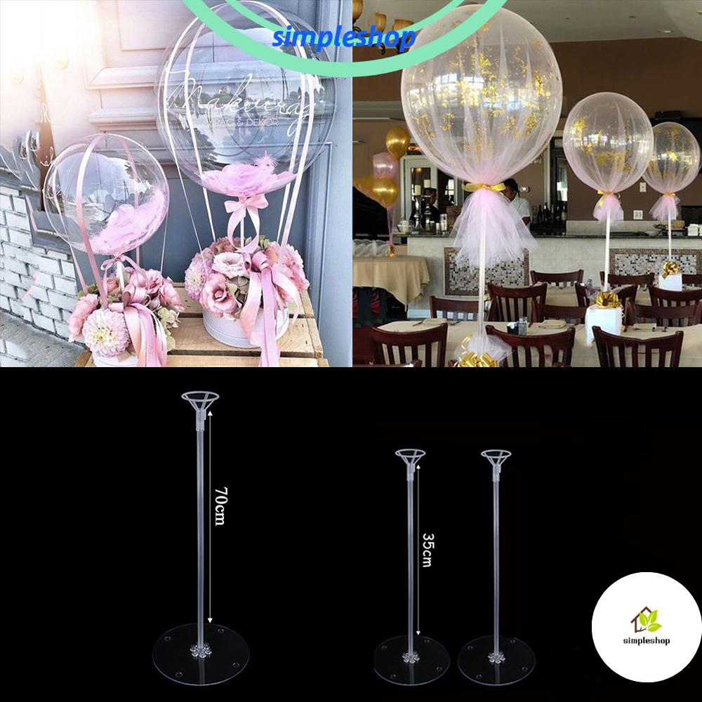 ❀SIMPLE❀ Romantic Balloon Stand Baby Shower Base Tube Sets Column Stands Rack Christmas Wedding Favors Birthday Decoration Party Supplies Balloon Support