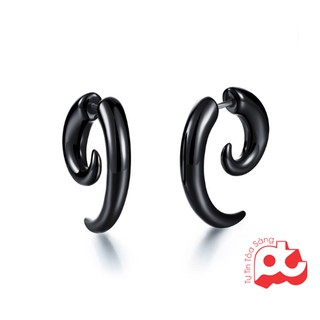 [29K- 1 cặp] Hoa tai inox nam sừng trâu ( ĐV: CẶP)