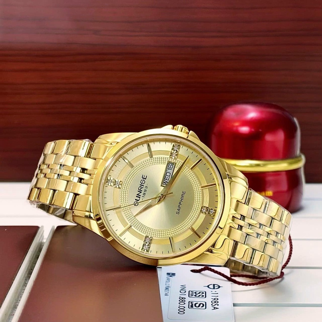 ĐỒNG HỒ NAM ĐẸP   ♥️FREESHIP♥️ SUNRISE 1198SA CHÍNH HÃNG