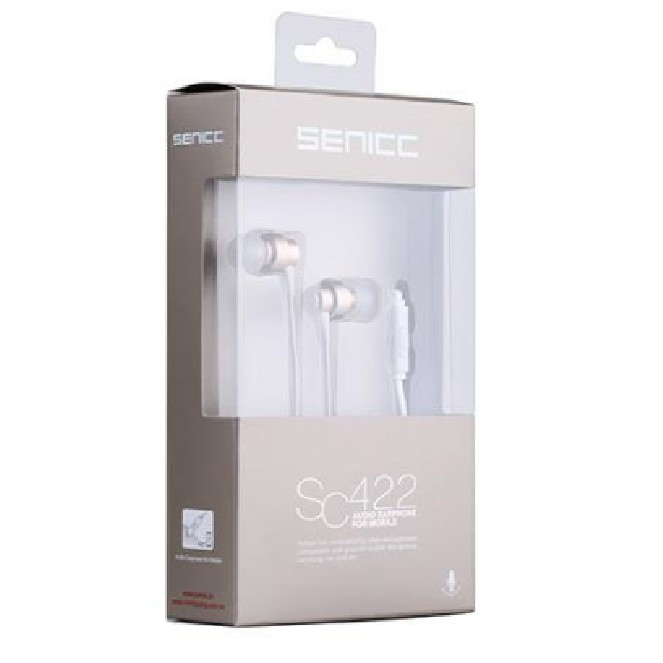 [HOT] Tai nghe dây có mic huyền thoại senicc SC 422 bass cực êm , cực ấm