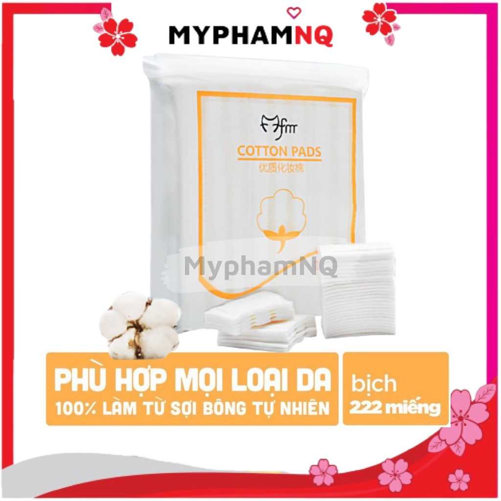 Bông tẩy trang 3 lớp Cotton Pads - Túi 222 miếng - MyphamNQ