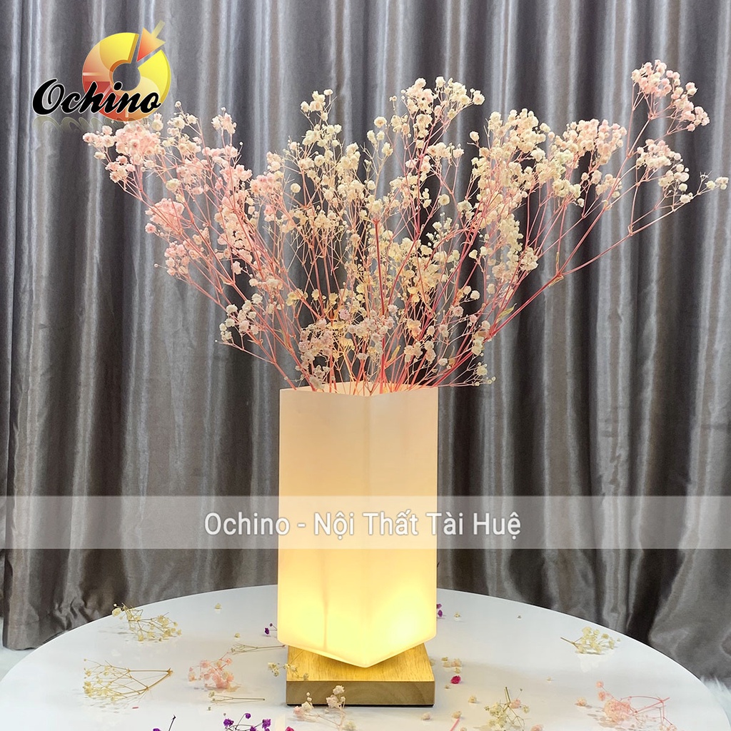 Đèn ngủ để bàn trang trí phòng ngủ đọc sách chất liệu gốm sứ thủ công chỉnh sáng tiện lợi