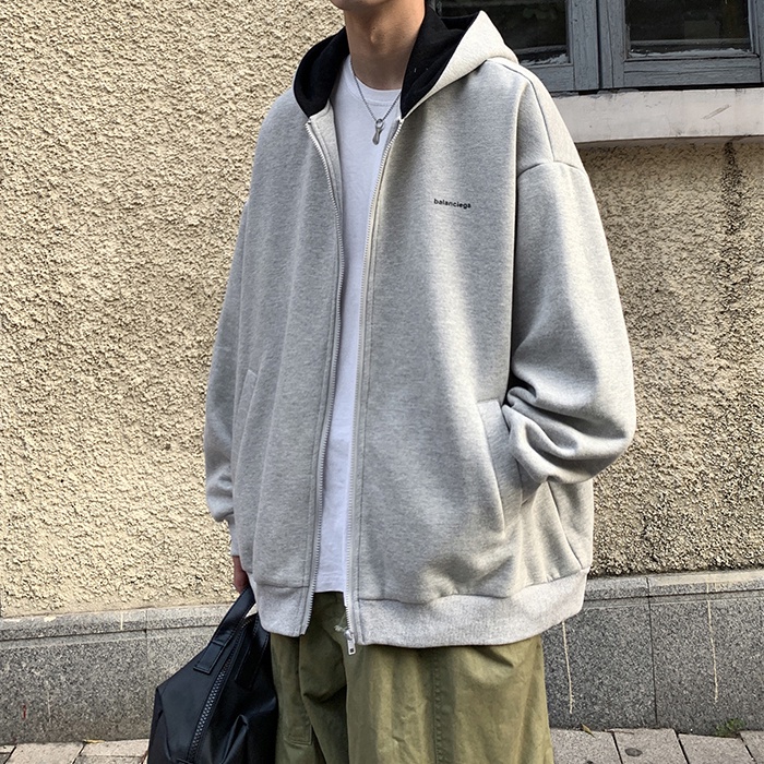 Áo khoác thể thao dáng rộng thời trang xuân thu phong cách Hong Kong cho nam và nữ