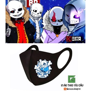 Khẩu Trang In Hình Sans Undertale