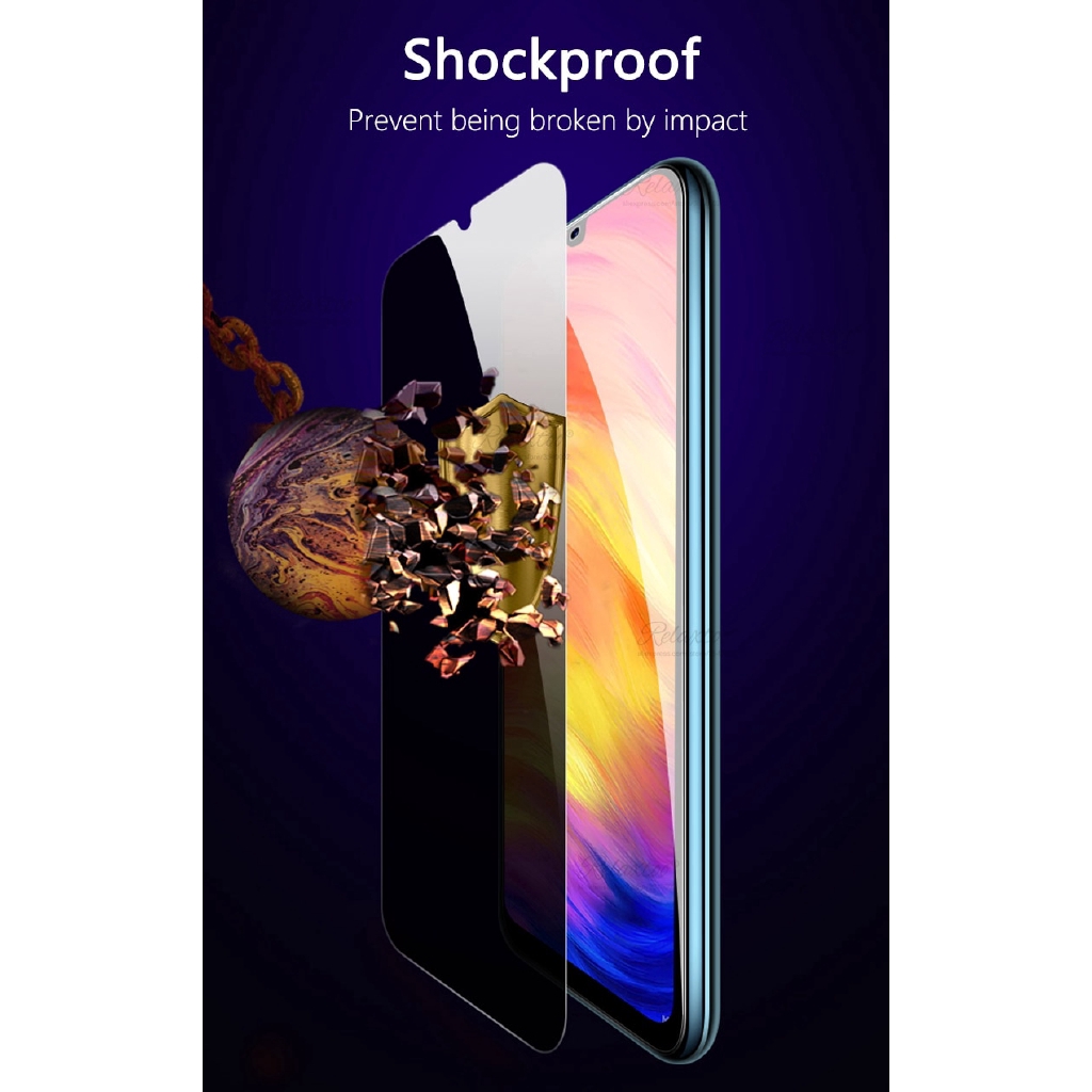 Kính cường lực bảo vệ riêng tư chống nhìn trộm cho Xiaomi Redmi Note 8 Pro