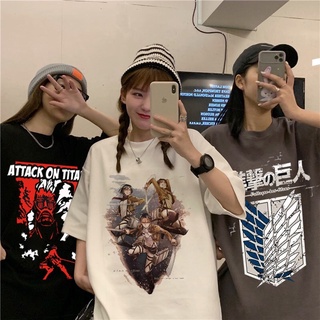 Áo thun tay ngắn in hình anime attack on titan