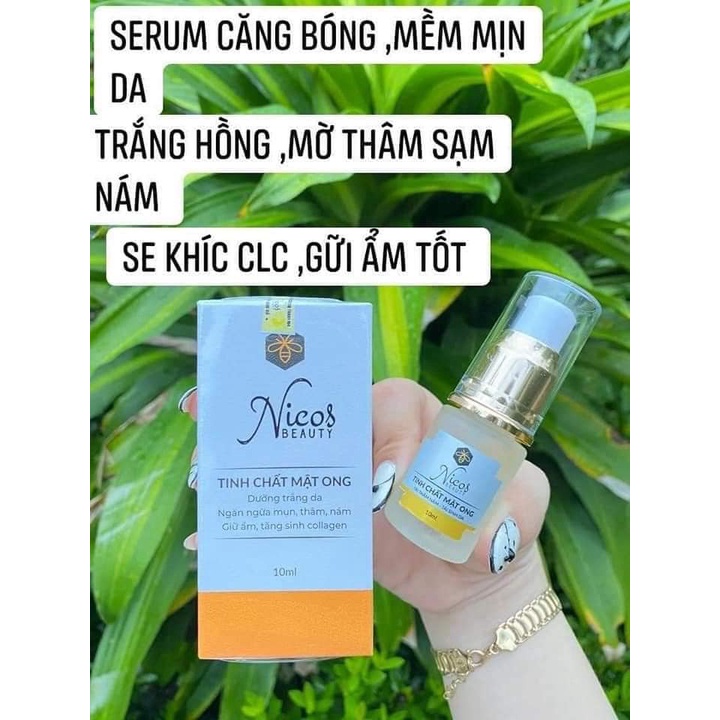 TINH CHẤT MẬT ONG NICOS -DƯỠNG TRẮNG DA, SE KHÍT LỖ CHÂN LÔNG