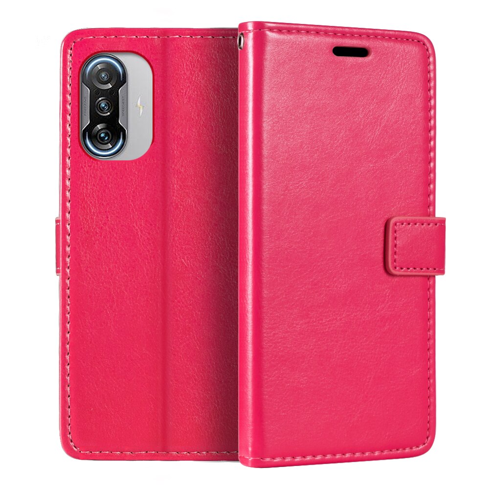 Bao da điện thoại PU dạng ví gập từ tính đựng thẻ cho Xiaomi Redmi K40 Gaming