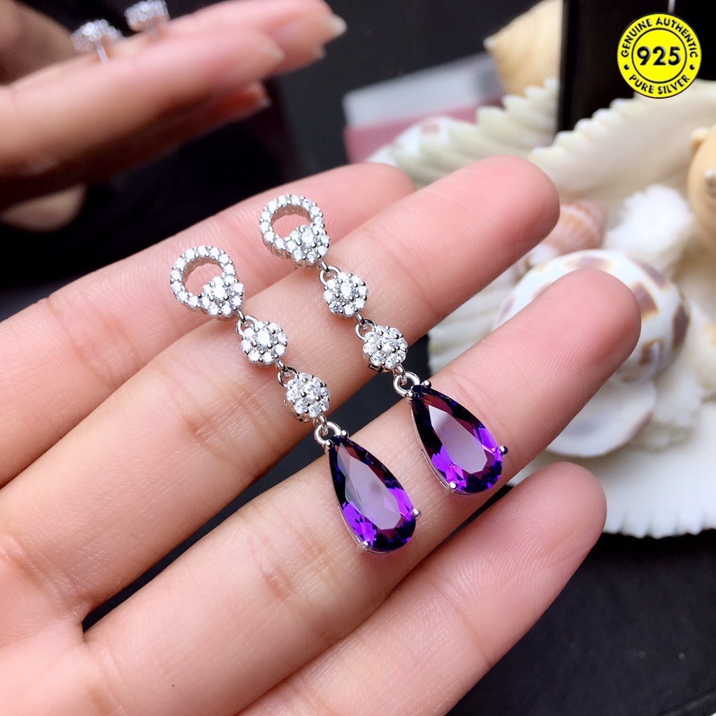 (MỚI) Bông tai dài đính đá sang trọng