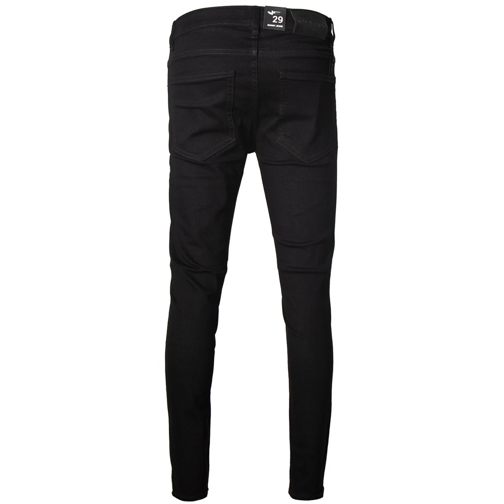 Quần Jeans Nam Skinny Màu Đen Rách Ngang Gối | BigBuy360 - bigbuy360.vn