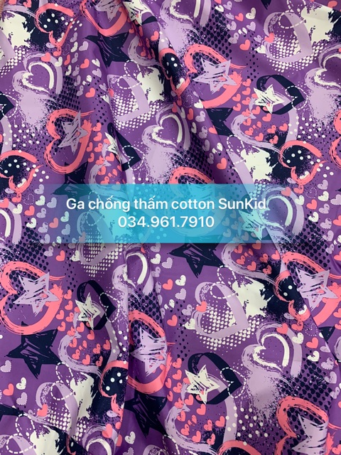 Ga chống thấm cotton SunKid, vỏ gối - 80% cotton phủ nano kháng nước 2 chiều | BigBuy360 - bigbuy360.vn