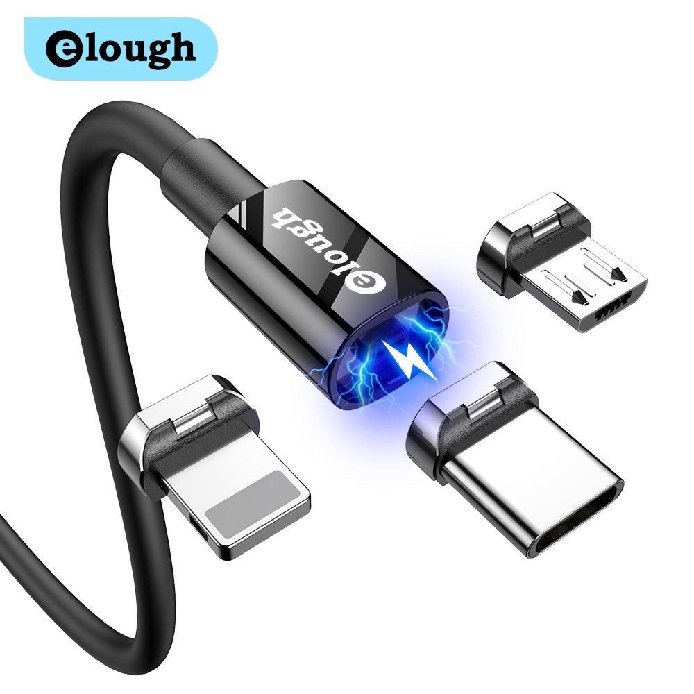 Dây cáp sạc nam châm elough 2.4a Micro Usb Type C độc đáo cho