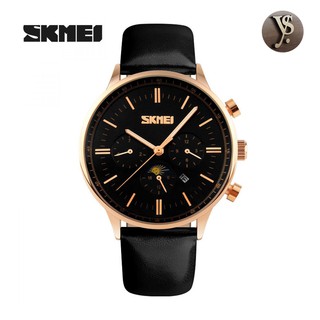 Đồng Hồ Nam Dây Da Skmei 9117Cl